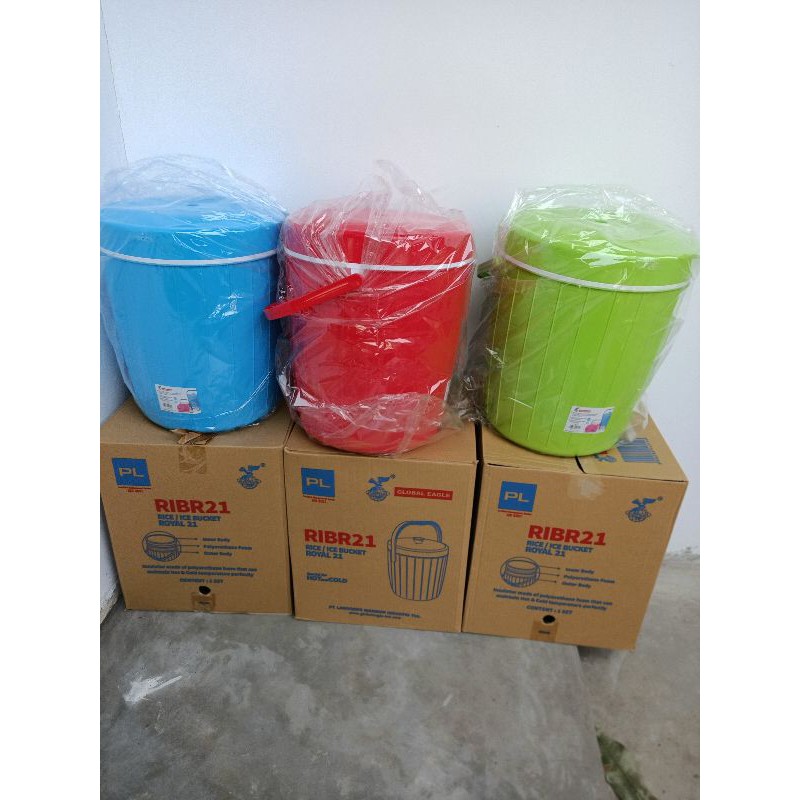 rice bucket royal 21liter global eagle/ termos es nasi global eagle no 21l