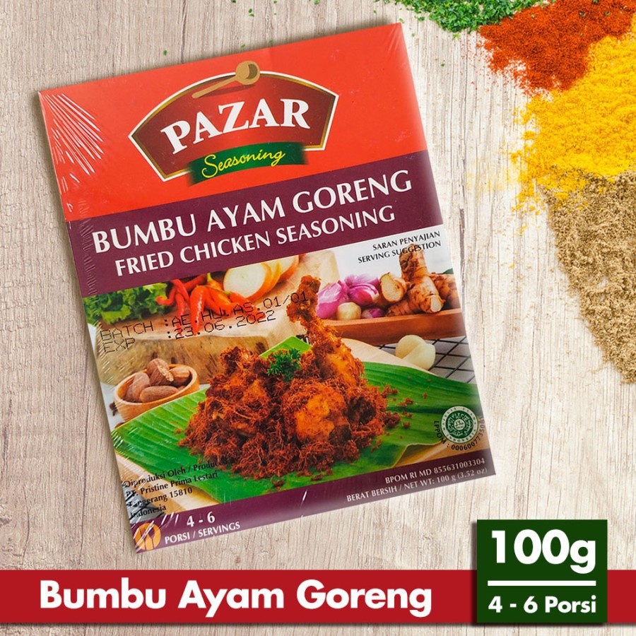 

PAZAR BUMBU AYAM GORENG - Bumbu Masak Instan Box 100g