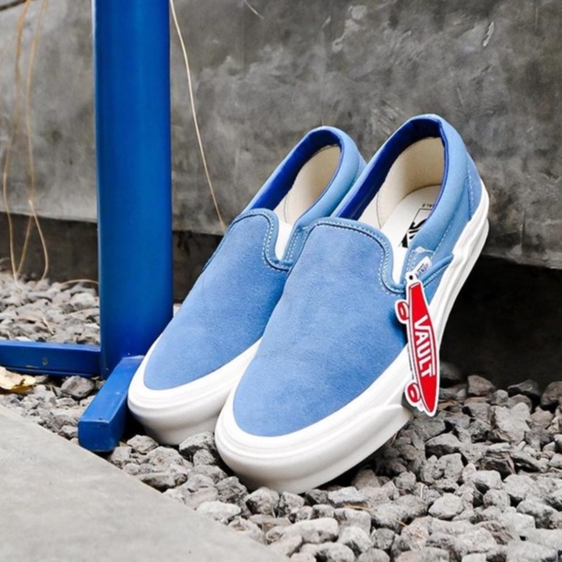 Vns Slip On Vault Niagara / India Ink (Resmi PT NAVYA) Sepatu Sneakers Pria Wanita Ori Murah