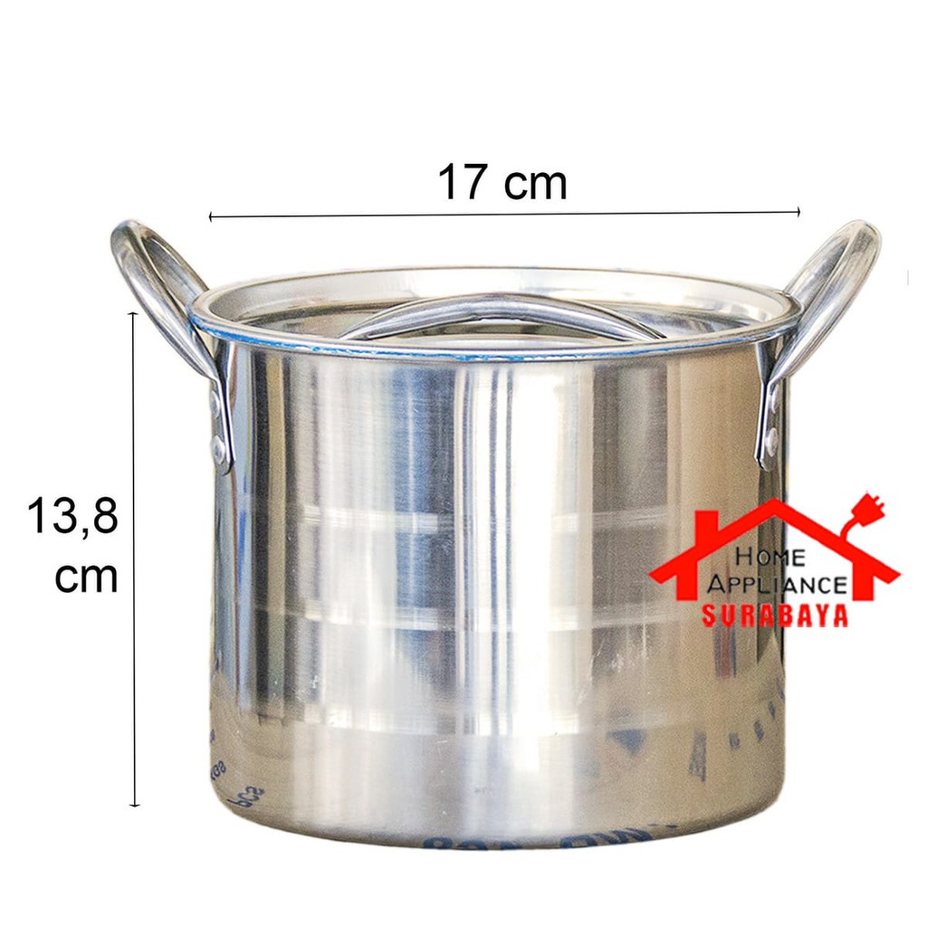 Asta Panci Mini Pots 2 PCS Stainless Steel Cookware ASMP 01 / ASMP-01