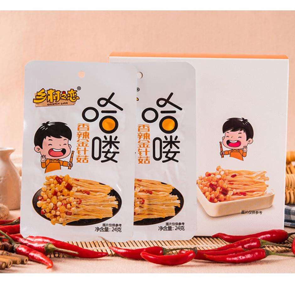 

ㅯ 【Ready】Jamur Enoki/Enoki Mushroom/ Instan/Pedas香辣金针菇±24g バ