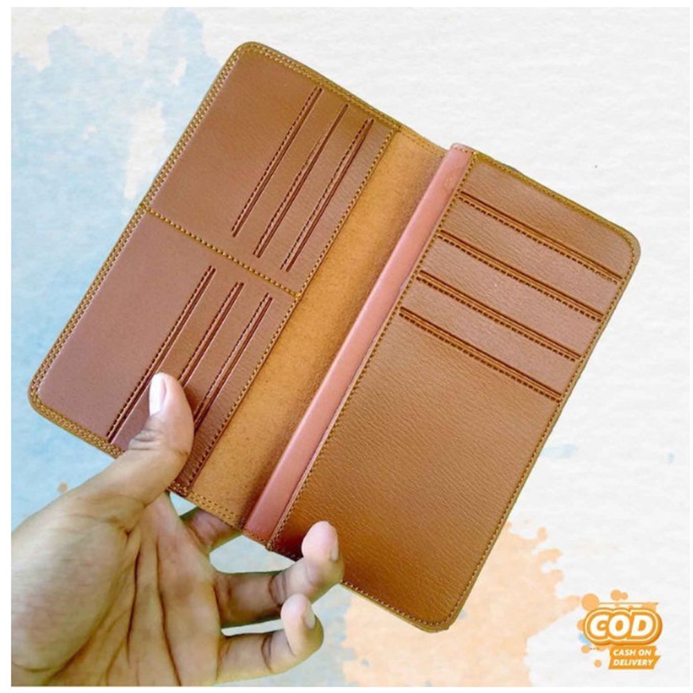 SHOPEE 6.6 SUPER SALE!! Dompet Kulit Pria Dompet Full Kulit Dompet Panjang Pria dan Wanita Men Wallet Fashion Casual Dompet  Exclusive