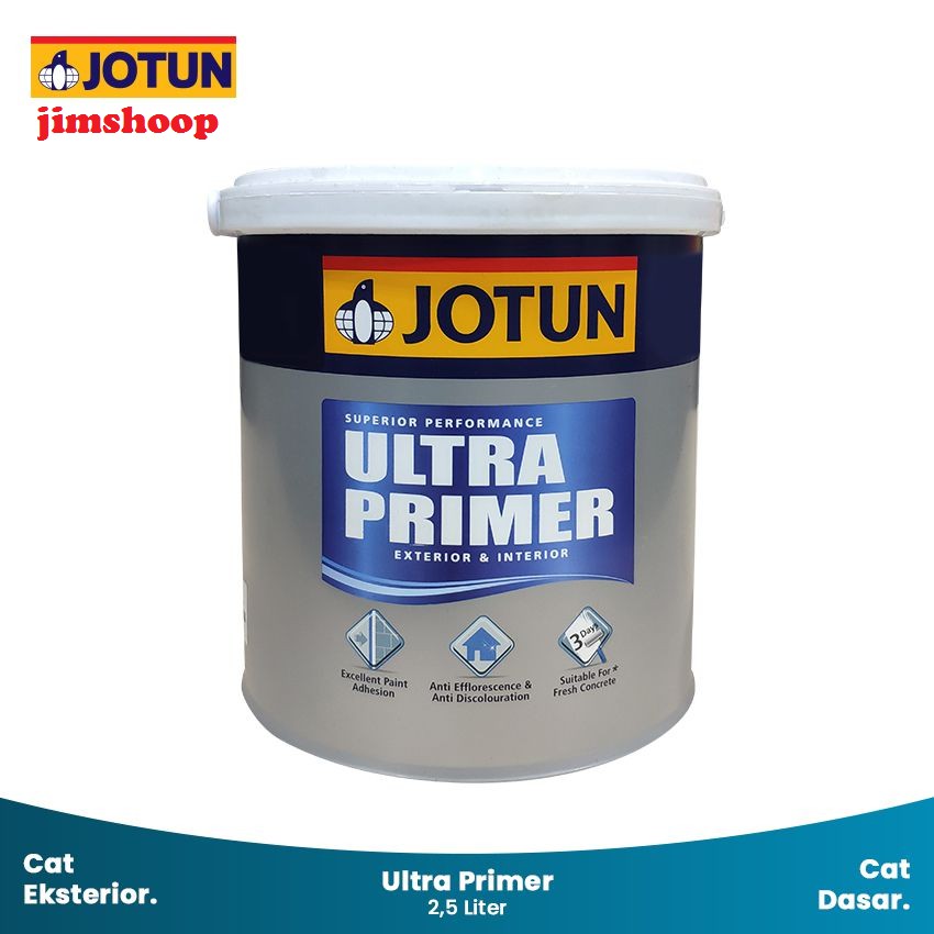 cat dasar dinding jotun ultra primer 2.5ltr / Jotun Ultra Primer Cat Dasar Premium 2.5Lt