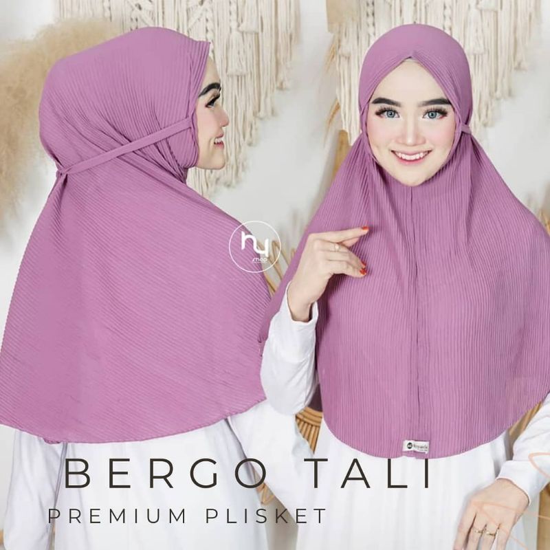 BIG SALLE Jilbab Bergo Maryam Plisket/Jilbab Syiria/Bergo Full Plisket Diamond Gratis Ongkir