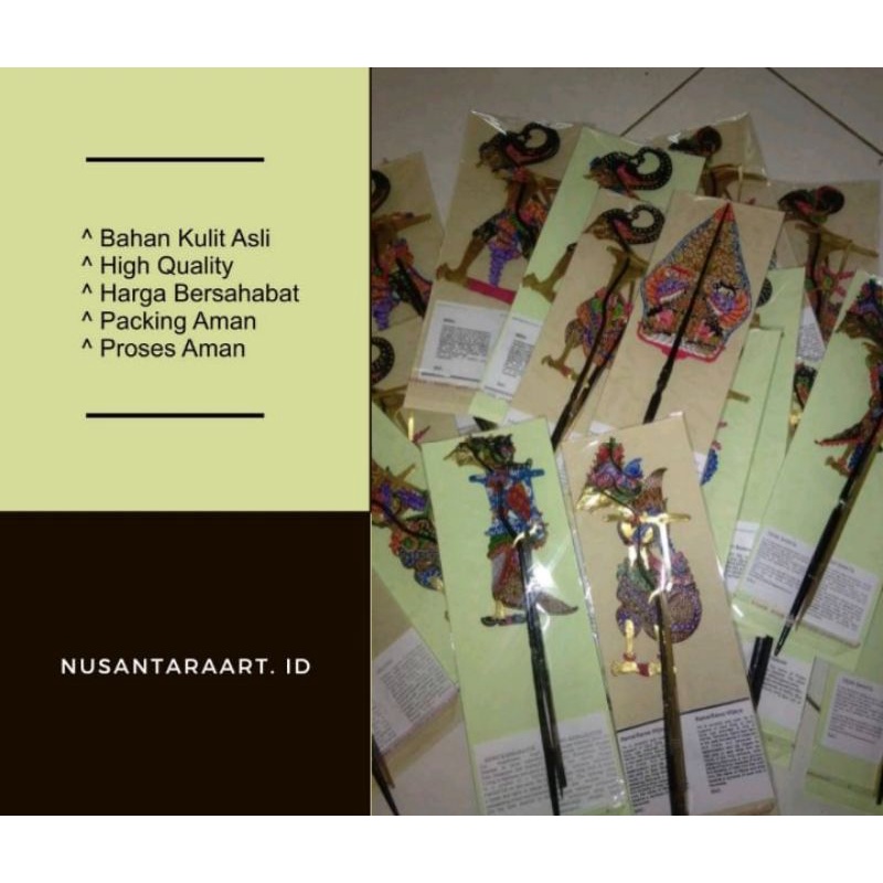 Miniatur Wayang Kulit 17 cm Halus Gapit Tanduk