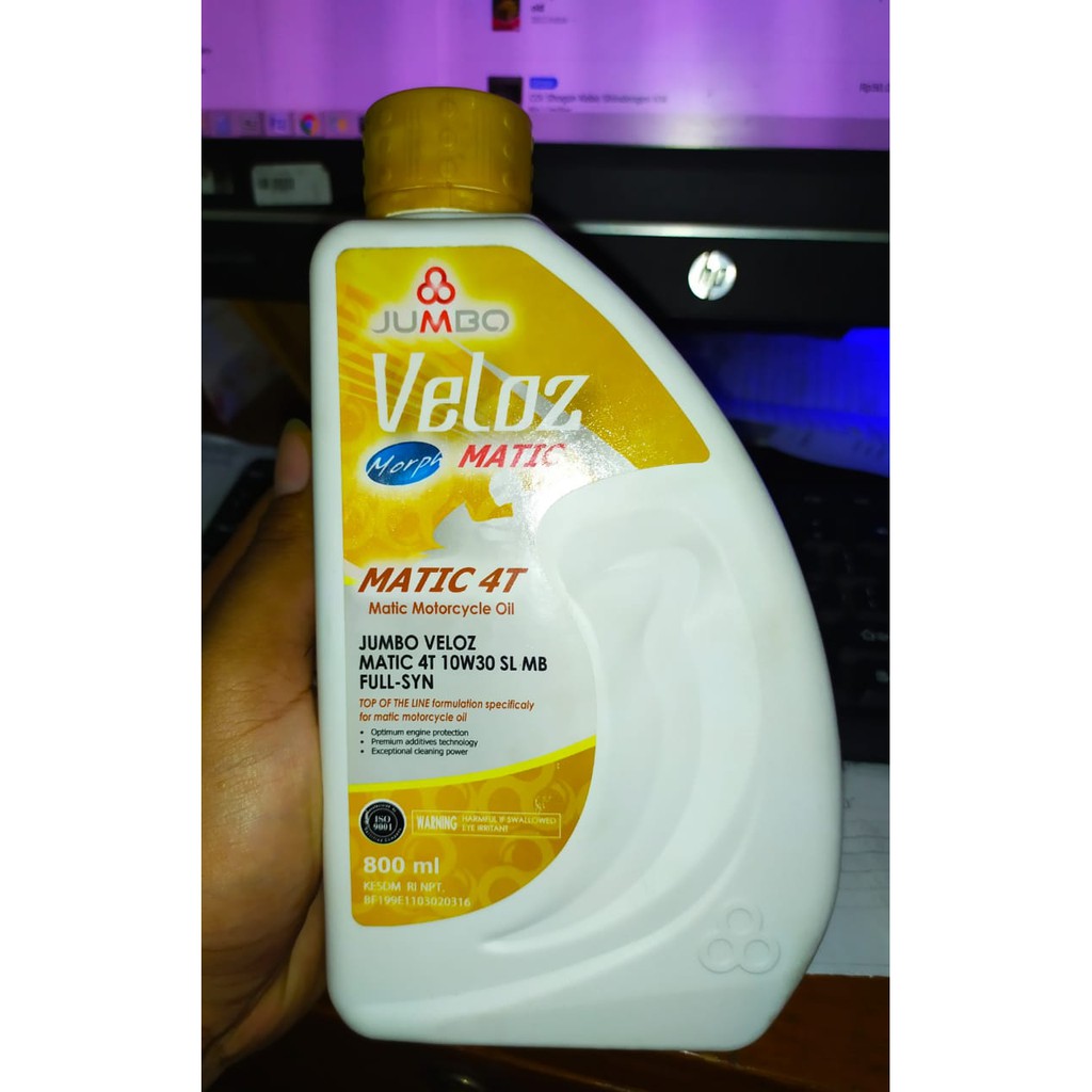 PROMO Oli JUMBO Veloz Matic 4T 10 - 30 Api SN Full Synthetic 10W30