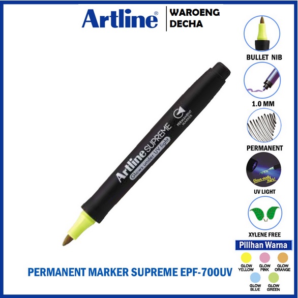 

ARTLINE Spidol Supreme Permanent Glow UV Marker EPF-700UV