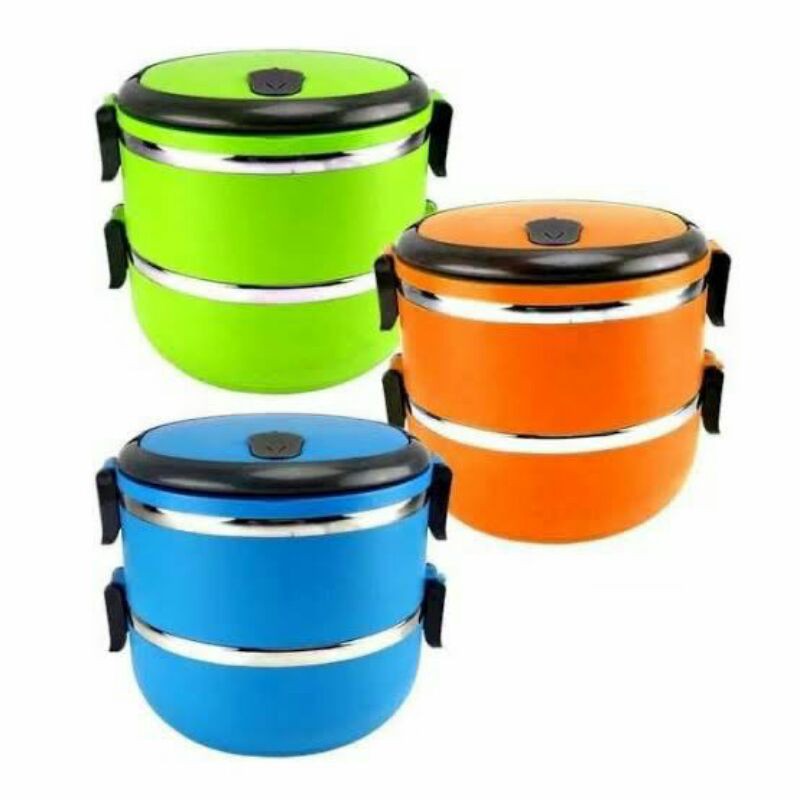 Rantang 2 susun Stainless