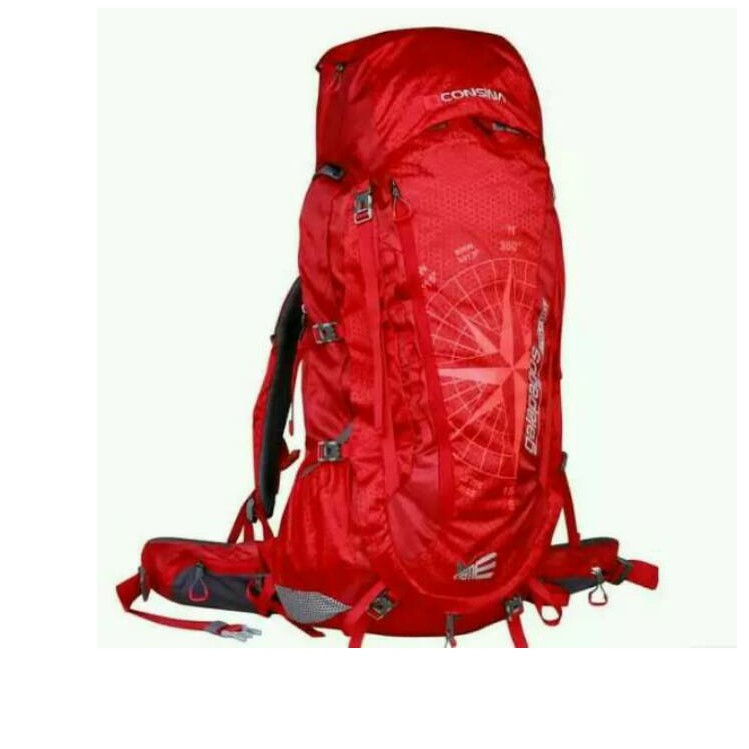 Tas carrier consina type galapagos 80L (harga promo) Merah