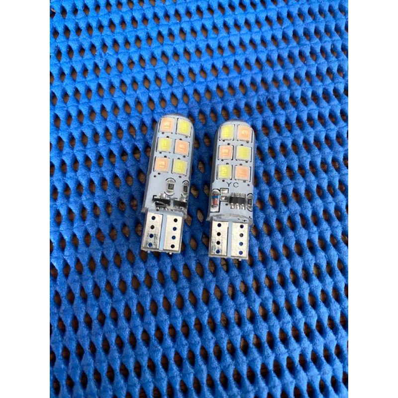 lampu senja t10 truk bis 24 volt nyala 2 warna 12 led New