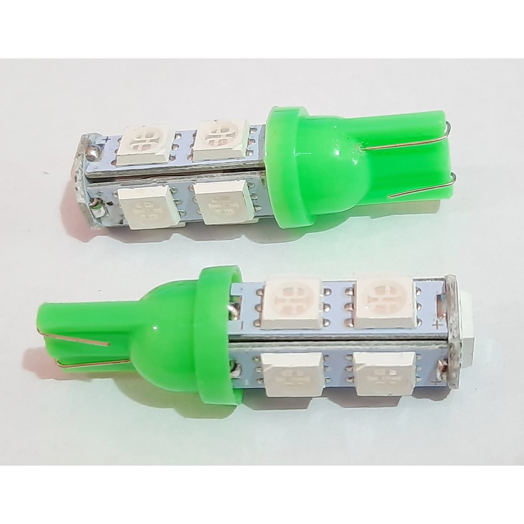 2PCS - Sein / Lampu Senja LED 9 Mata Colok Lampu Sen Senja Seri Led 9 Mata Diam T10 Buat Motor Mobil