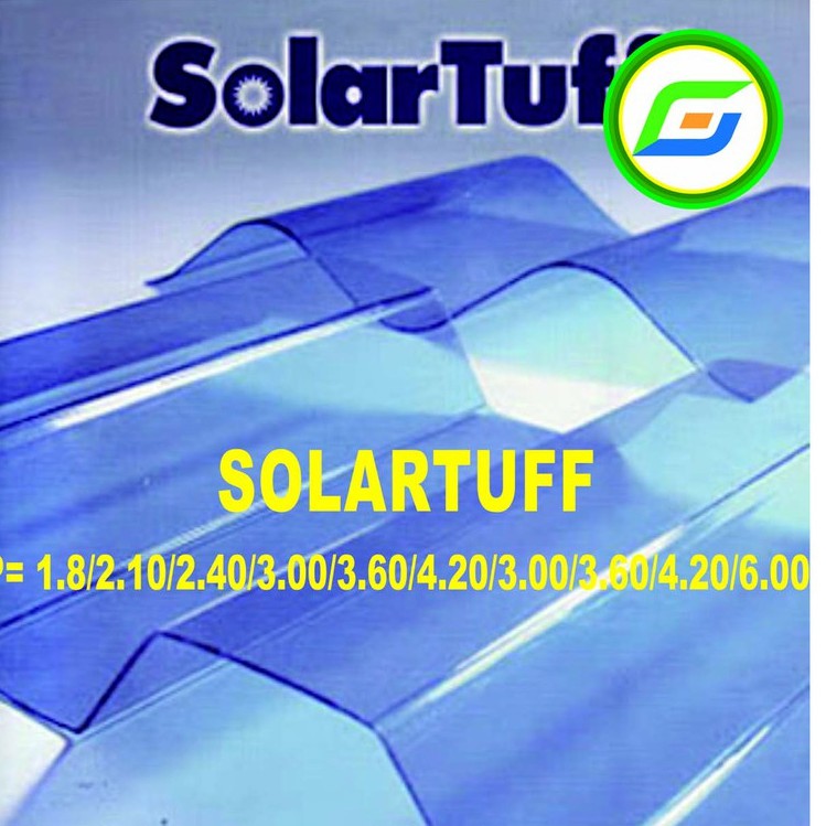 Atap Transparan Solartuff Tebal 0.8 mm - Atap Transparan - material bahan bangunan