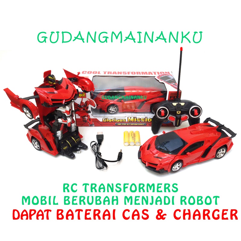 Mobil Remot Robot RC Remote Control Berubah Bentuk
