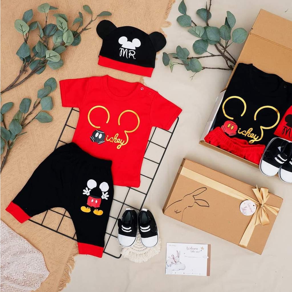 LIO036 Boys Baby Hampers 0-12 months/ Hampers bayi newborn/ Kado bayi/ baby boys gift set-Moogle Red