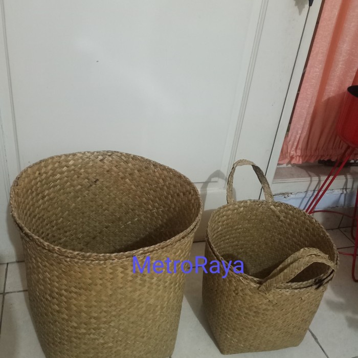 

NEW Set 4 Tas Hampers / Goodie bag / Tas purun / Keranjang - 20 cm