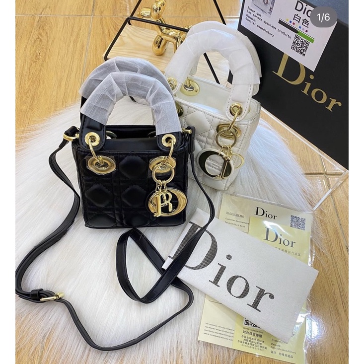 Sling bag Chirstian dior mini size 17cm include box