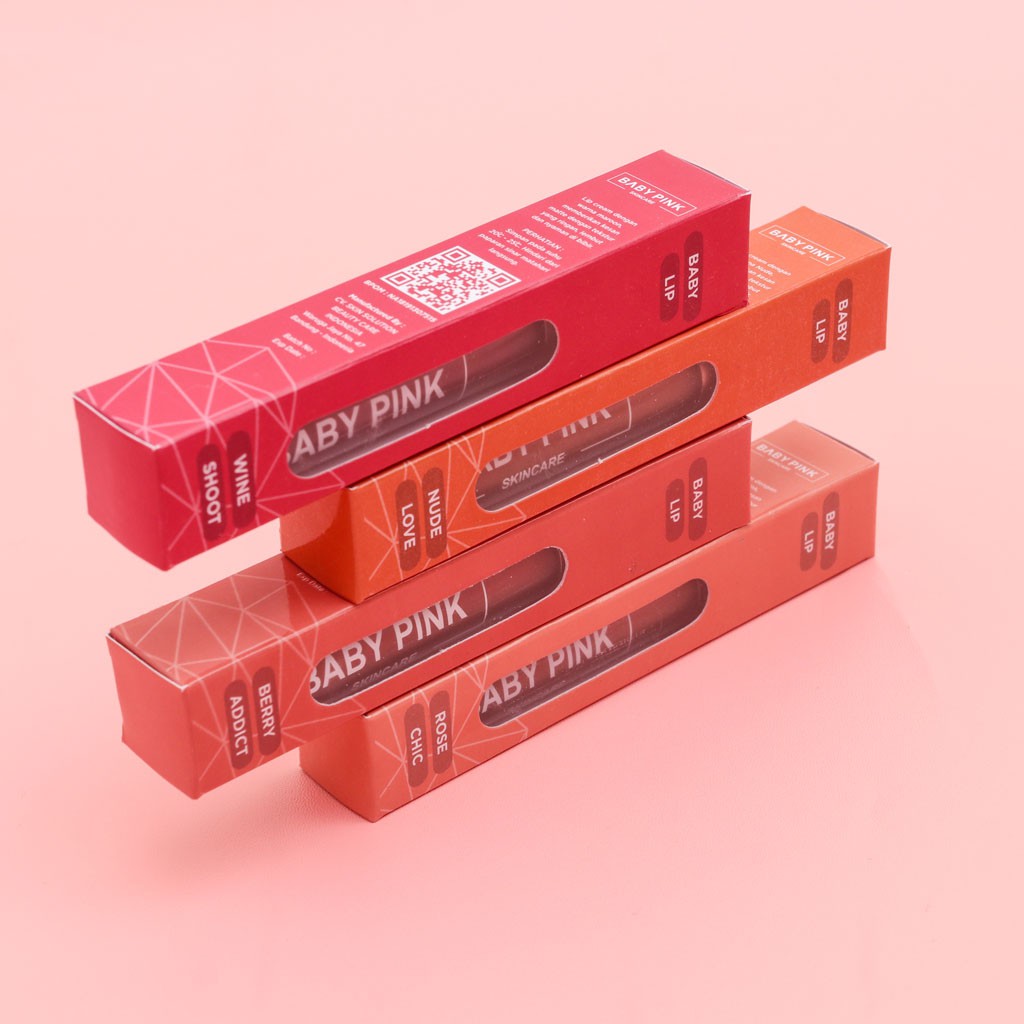 Baby Lip Nude Love Lipstik Baby Pink Skincare Aman Original Resmi BPOM