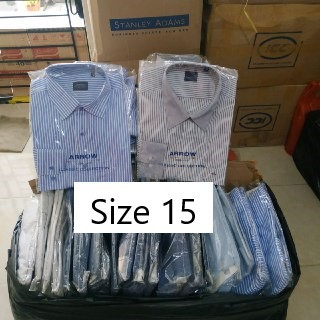 Kemeja Reguler Fit Lengan Panjang Merk ARROW Size 15