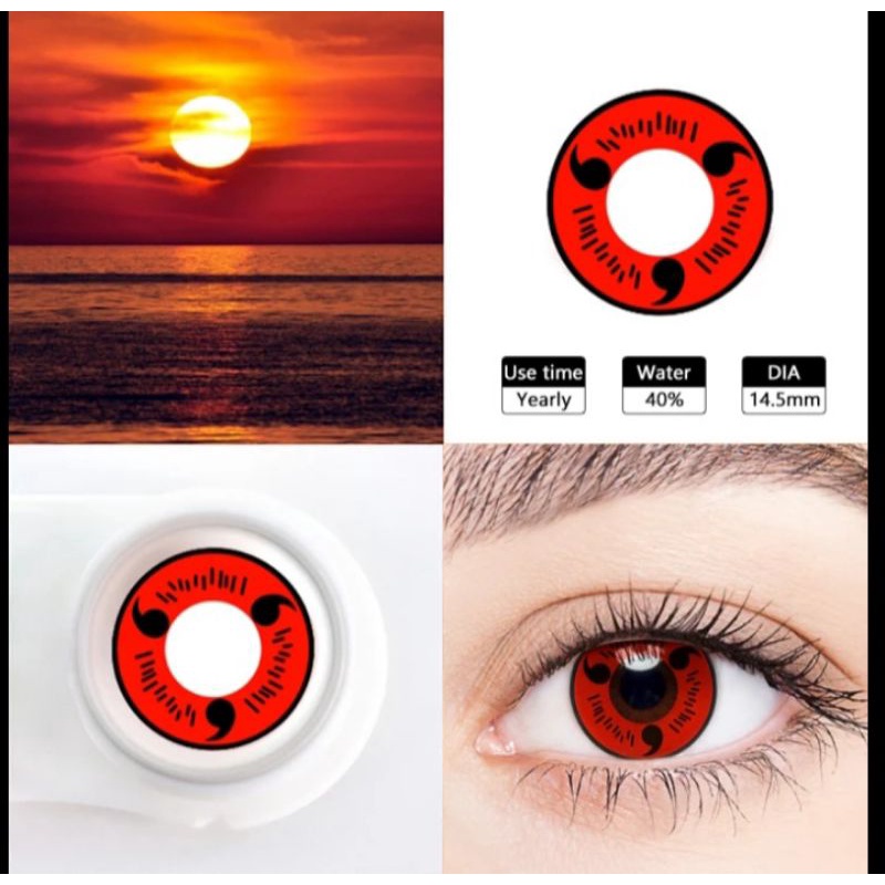 SALE SOFTLENS NARUTO KAKASHI NO BOX EXP 2026 COSPLAY HALLOWEEN ANIME