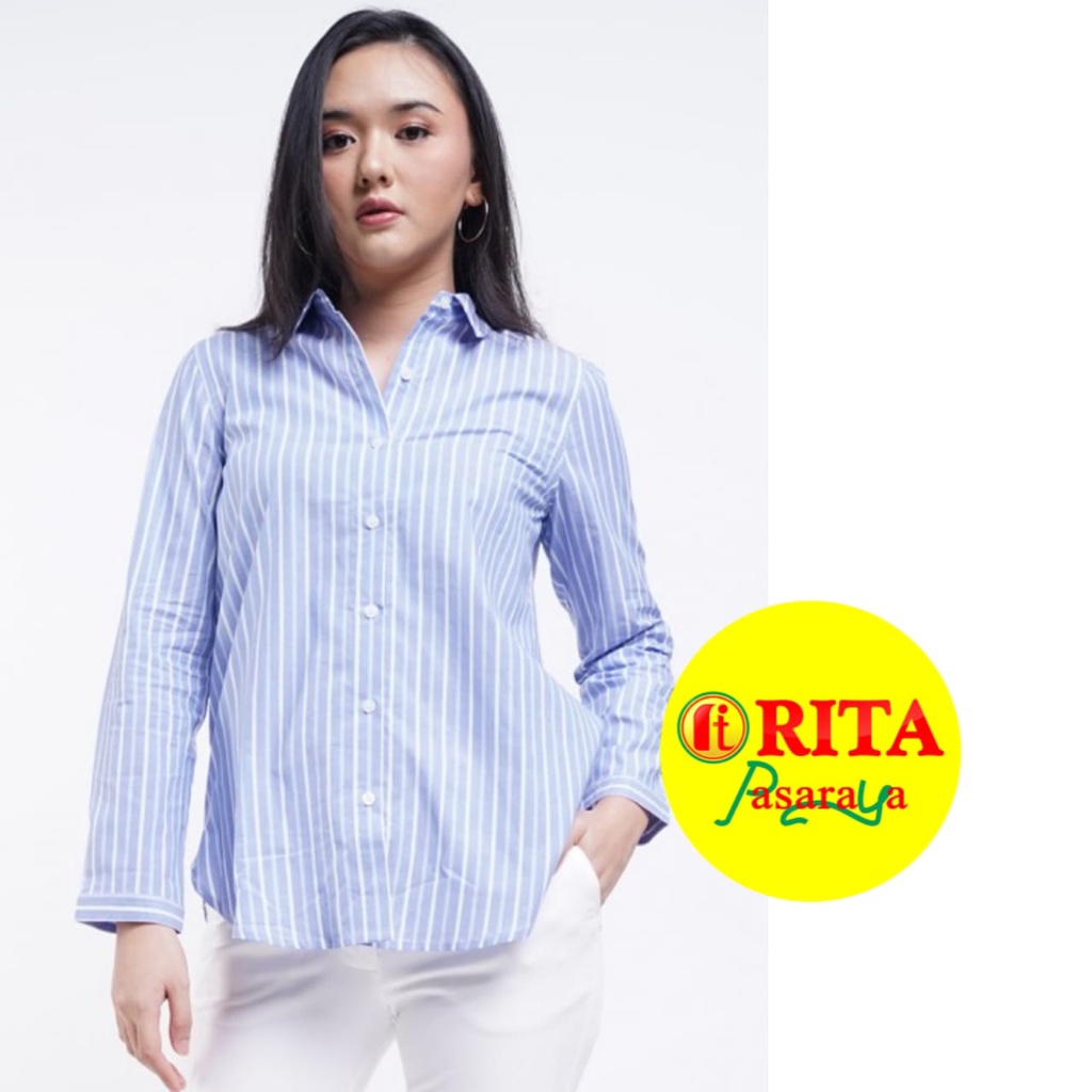 Geela Kemeja Wanita / Geela Kemeja Garis Garis