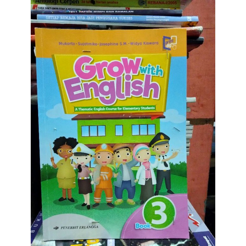 BUKU GROW WITH ENGLISH UNTUK KELAS 3 SD ERLANGGA