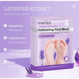 EFERO Foot Mask Masker Kaki Pengelupas Kulit Mati dan Perawatan kaki Tumit Kering dan Pecah2