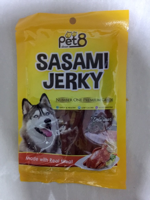 Pet8 #JJ01 Sasami Jerky Chicken Fillet Jerky Slice 50gr Snack #JJ01