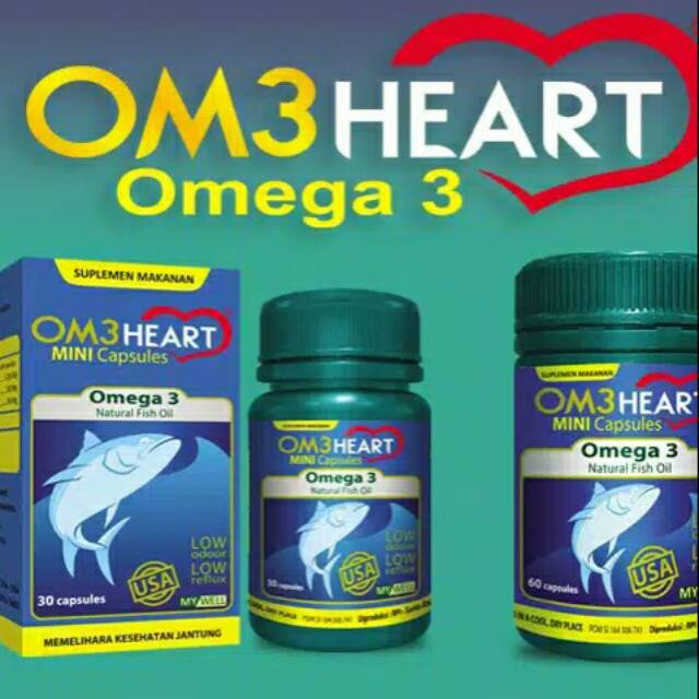 MINYAK/SUPLEMEN/OMEGA/SUPLEMEN MINYAK IKAN/OM3HEART