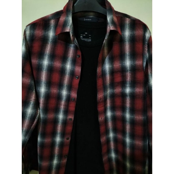 kemeja flanel veterano second original regeblue
