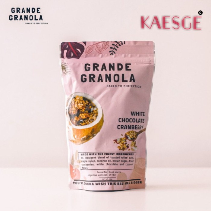 

GRANDE GRANOLA - WHITE CHOCO CRANBERRY 230 GR