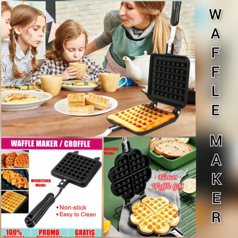 Cetakan Waflle Croffle Premium