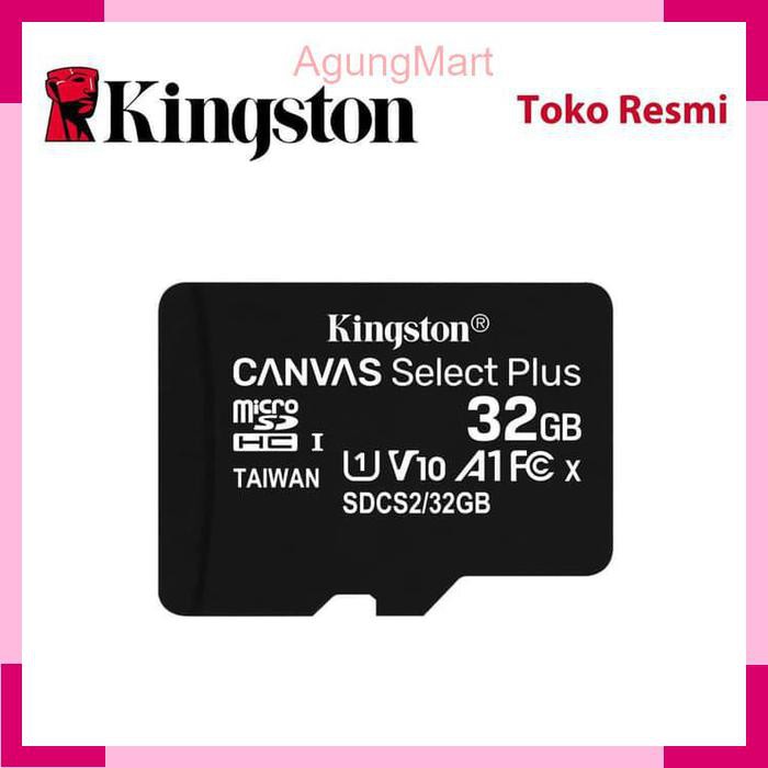 Kingston MicroSD Card Canvas Select Plus Class 10 MicroSDHC 32GB