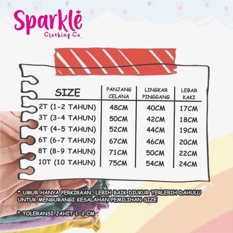 KULOT PANTS BY SPARKLE KIDS/JUNIOR