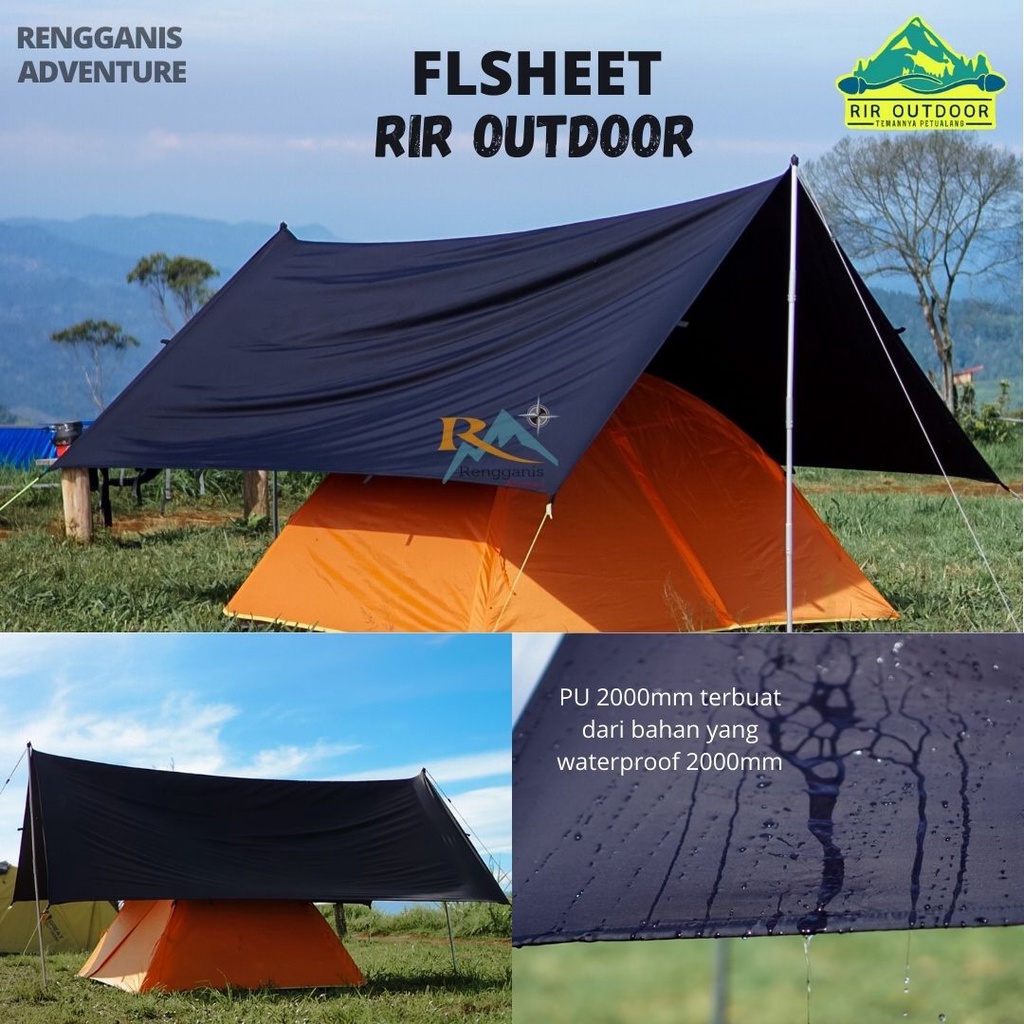 Flysheet RIR OUTDOOR Atap Tenda Camping Hiking