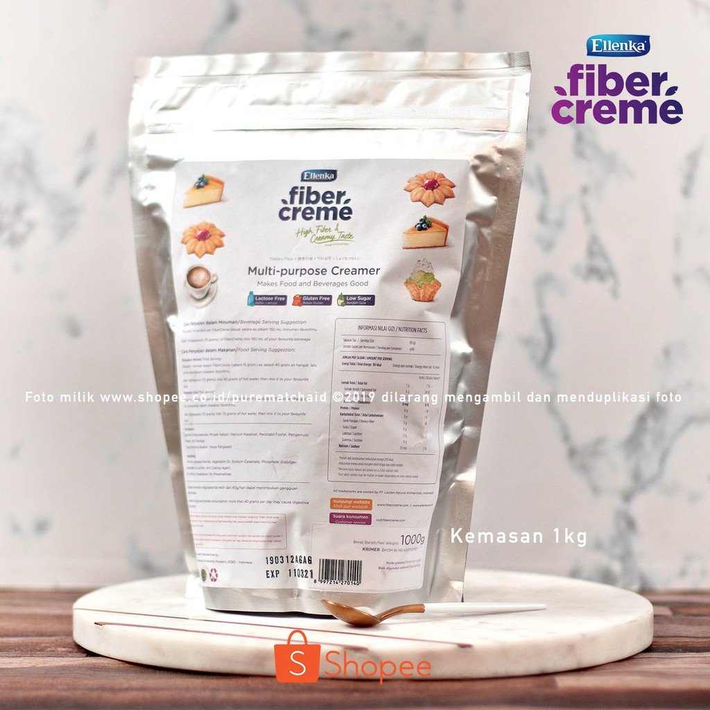 Jual Ellenka Fibercreme 1kg Fiber Creme Creamer Santan Sehat Krimer