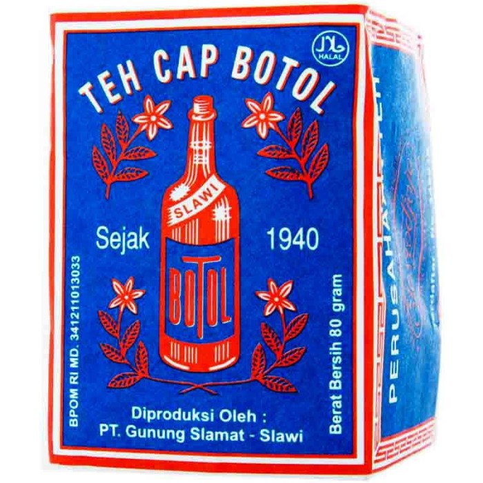 

Cap Botol Teh Bubuk Biru 80G