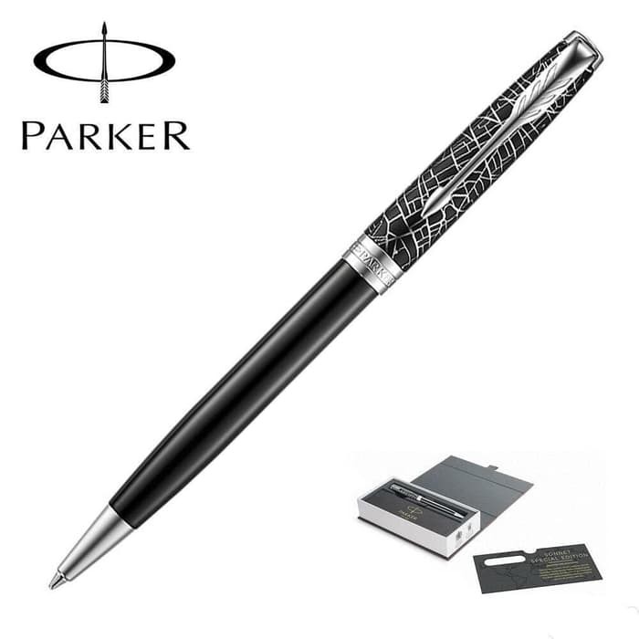 

Parker Sonnet Special Edition / Desain Metro / Nib Ballpoint / Black