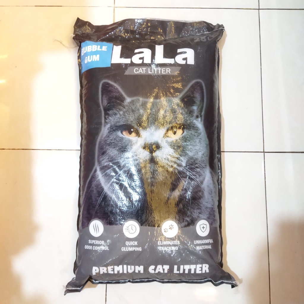 INSTANT Pasir kucing LALA 25 Liter gumpal dan wangi premium cat litter 25lt