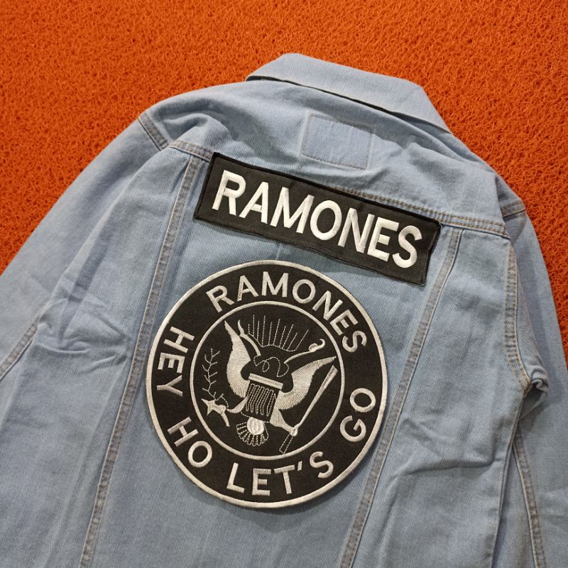 BACKPATCH BORDIR / PATCH BORDIR RAMONES SATU SET FREE SLAYER BANDANA BEST QUALITY