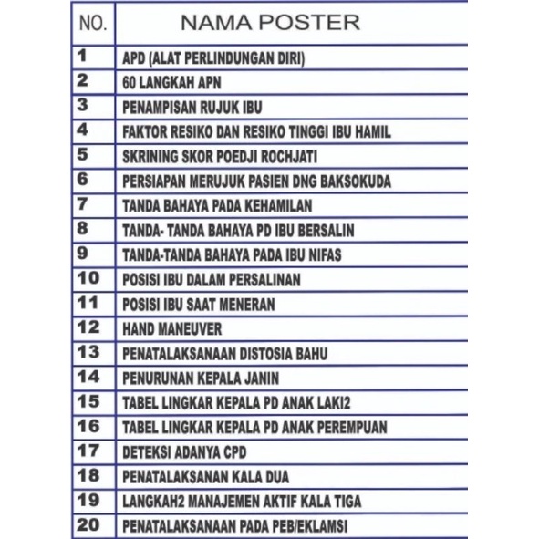 

POSTER LAMINATING NO 1-20 SESUAI JUDUL DIFOTO