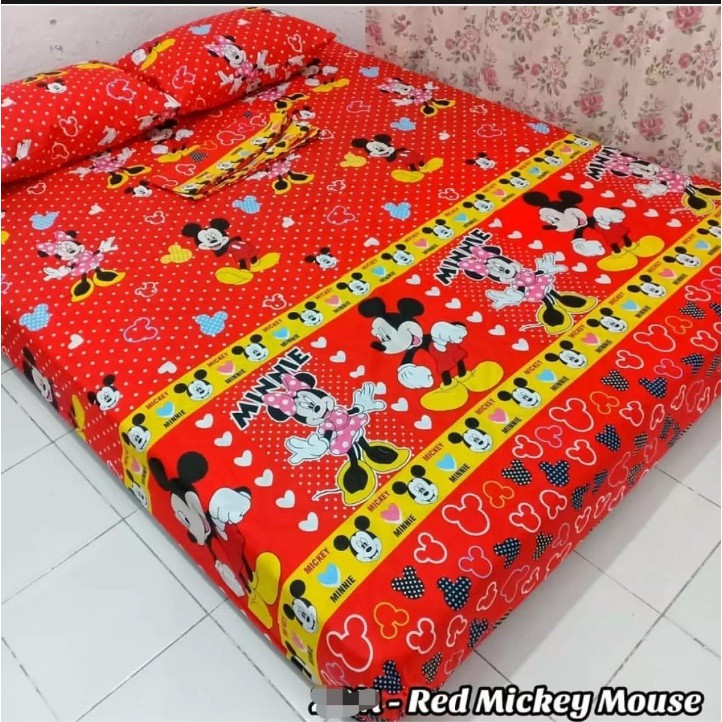 SEPREI KARAKTER MICKEY MOUSE TERLARIS UK 160X200 / SEPRAI KARAKTER