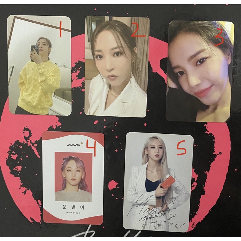 Mamamoo Photocard Solar Moonbyul Photocard