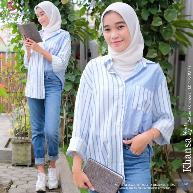 ATASAN KEMEJA REMAJA KHANSA BLOUSE BY SHOFIYA