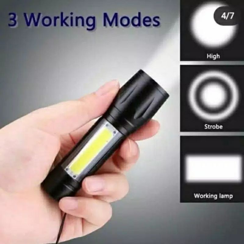 Senter Mini XPE COB Led Swat