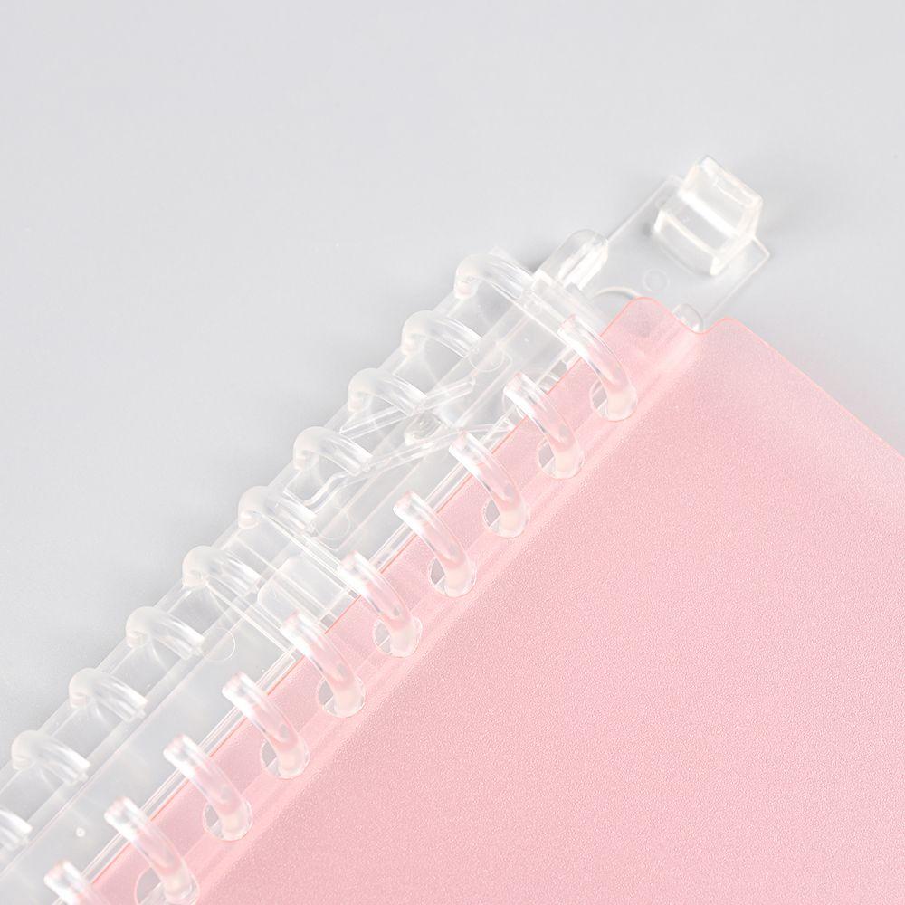 Suyo A5/B5 Loose-leaf Cover Aksesori Alat Tulis File Folder Plastik Isi Ulang20/26Lubang Ring Binder