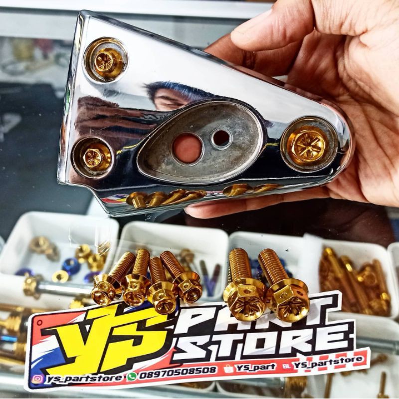 baut probolt kupingan lampu tiger revo