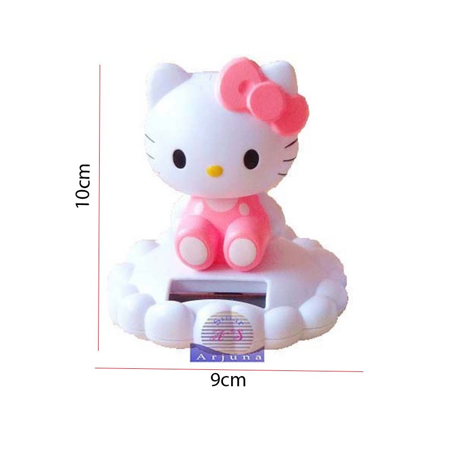 solar tenaga surya hello kitty duduk 12cm