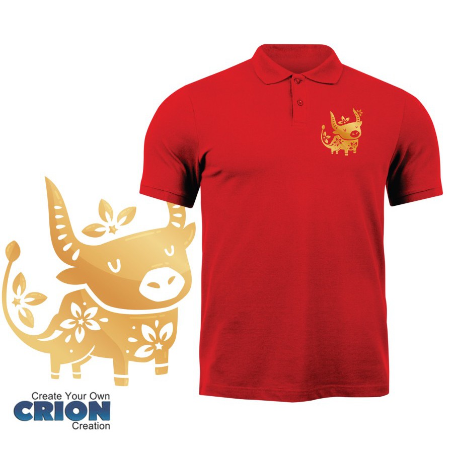 Polo Shirt Imlek tahun kerbau Year Of Ox 2021 - By Crion