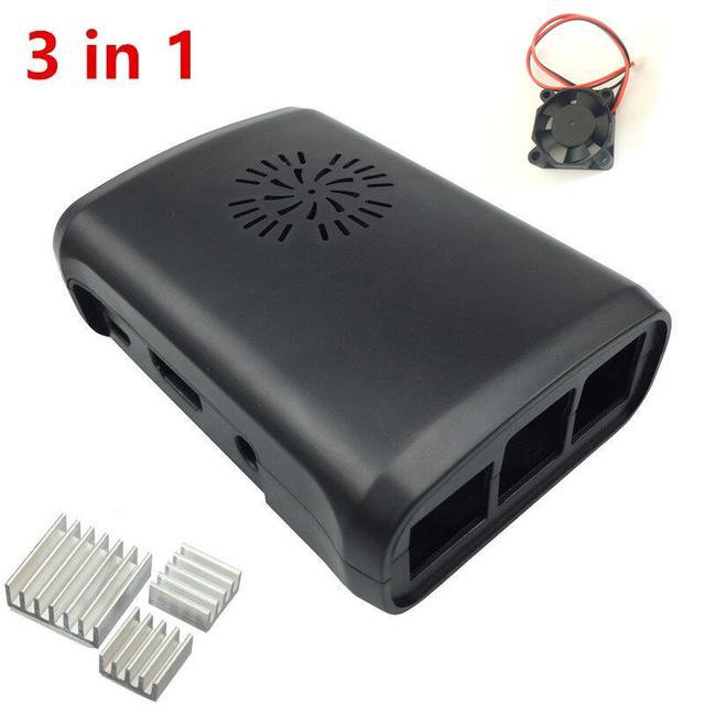 KUALITAS Casing Raspberry Pi with Fan module for Raspberry Pi 3 2 and Raspberry Pi model B include
