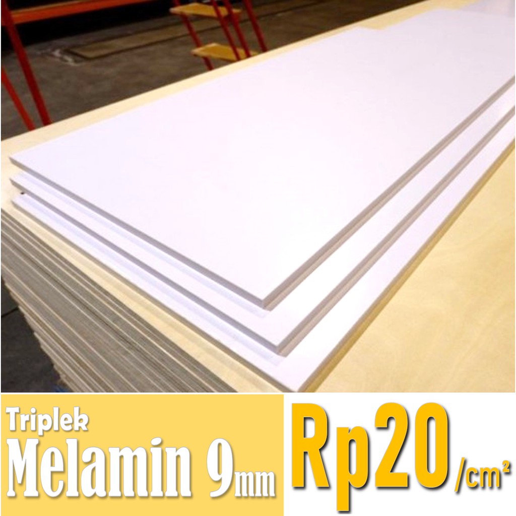  Triplek  Melamin 9mm  Custom Harga  20 perak cm2 Triplek  